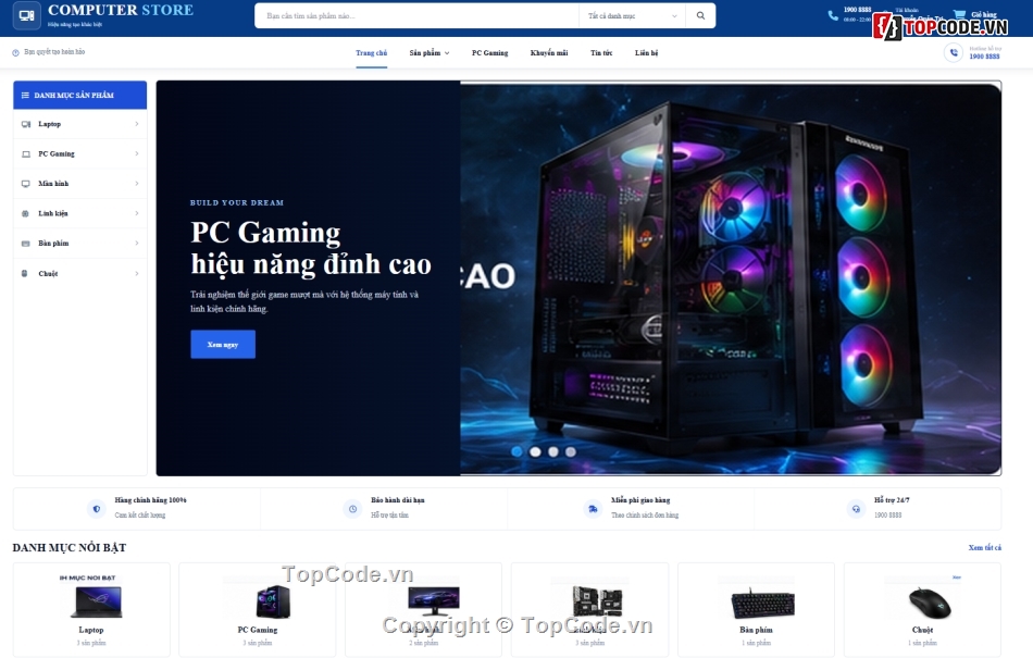 Web bán máy tính,Website bán linh kiện máy tính,Web bán linh kiện máy tính